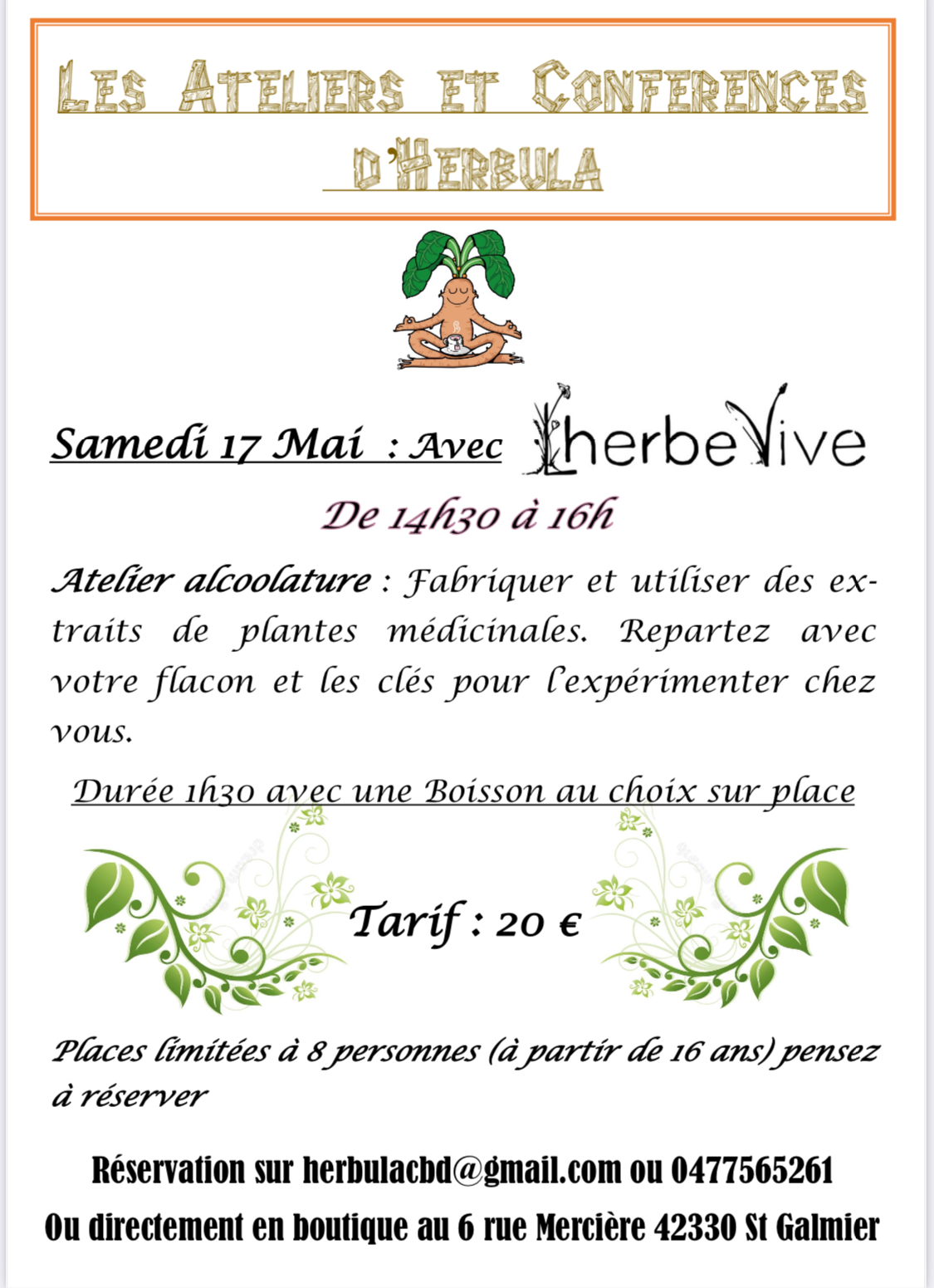 Ateliers de HerbulaCBD